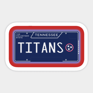 TN License Plate- TITANS Sticker